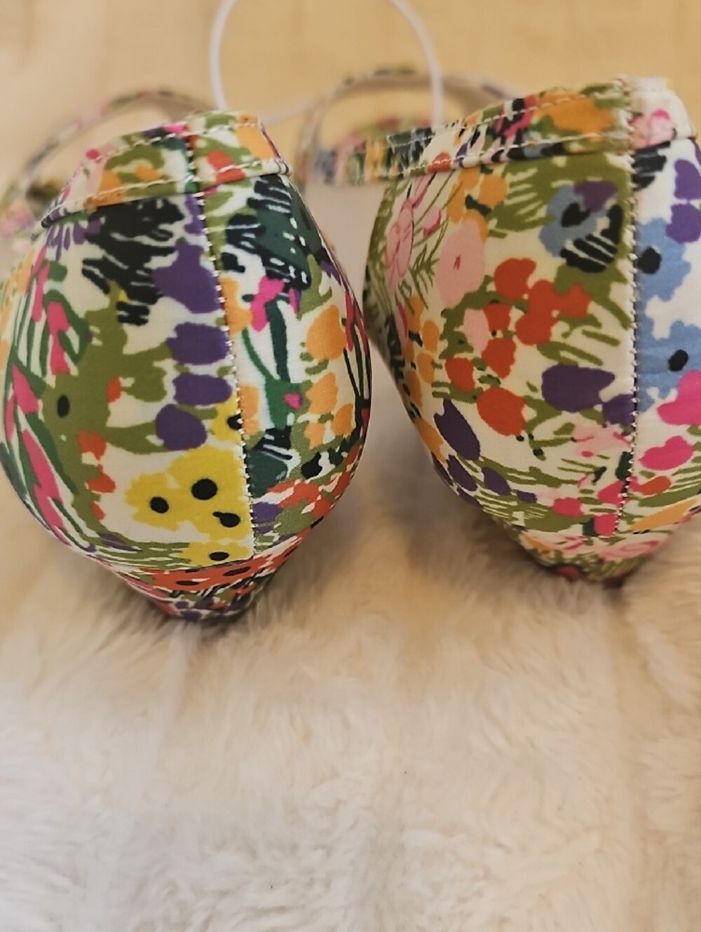 East 5th Multicolor Floral Mesh Flats - Picture 8 of 10